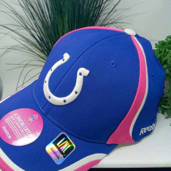Indianapolis Colts Crucial Catch Cancer Support Flexfit Cap - Picture 5 of 8